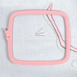 Пяльца-рамка Nurge пластиковые 250х280 цв.розовый