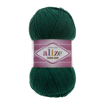 Пряжа Alize (Ализе) Cotton Gold / уп.5 мот. по 100 г, 330м, 426 петроль А