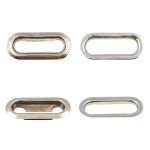 Люверсы металл овальные 24х8 (внутр.), 28х12 (внешн.), металл (≈1000 шт) New Star, никель