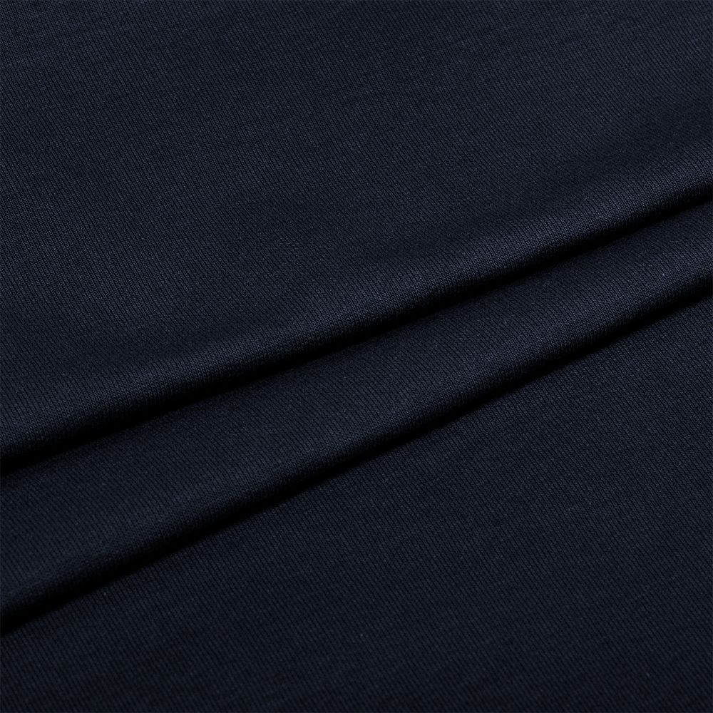 Футер 2-нитка петля гладкокрашеный, 230 г/м², 74% х/б, 21% п/э, 5% эласт, 180 см, цв. темн.синий, 6м /TOS/