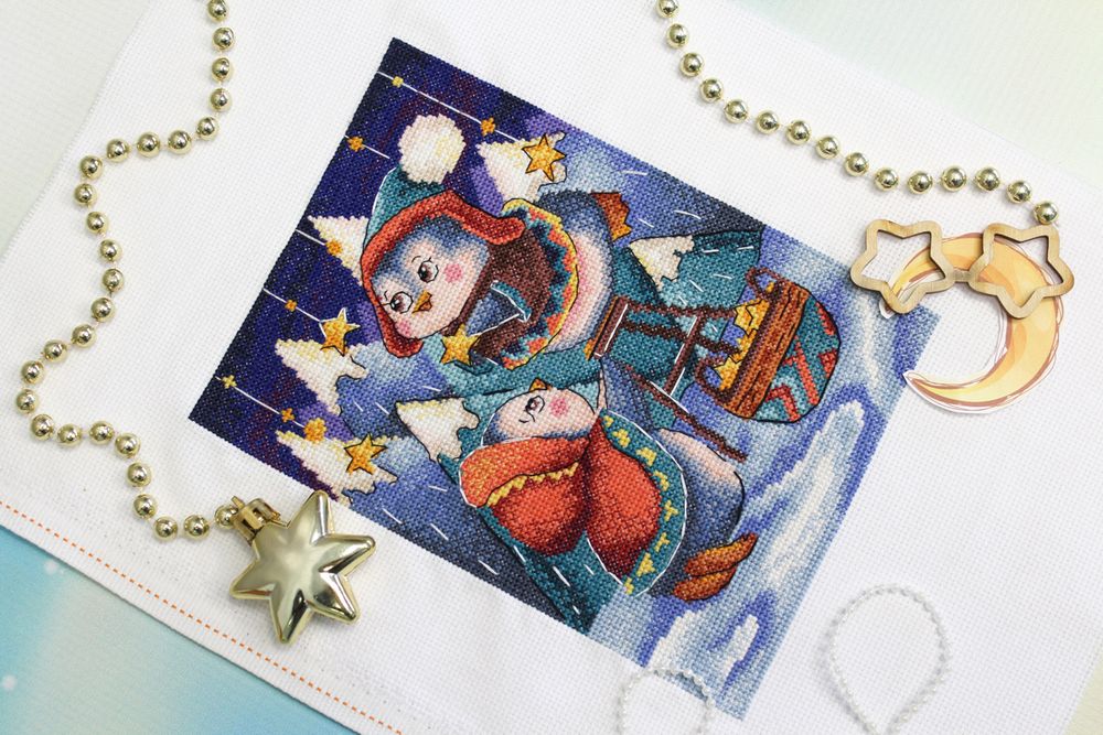 Набор для вышивания МП Студия НВ-797 Звёздное небо, 20х14 см