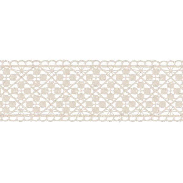 Кружево гипюр (плетёное) 57 мм / 10 м, т.синий, Gamma GGM-5701