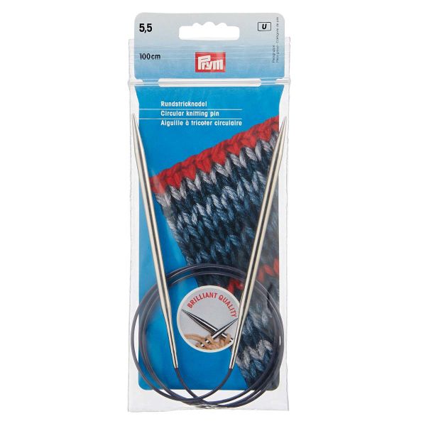 Спицы круговые Prym ⌀5,5 мм, 100 см