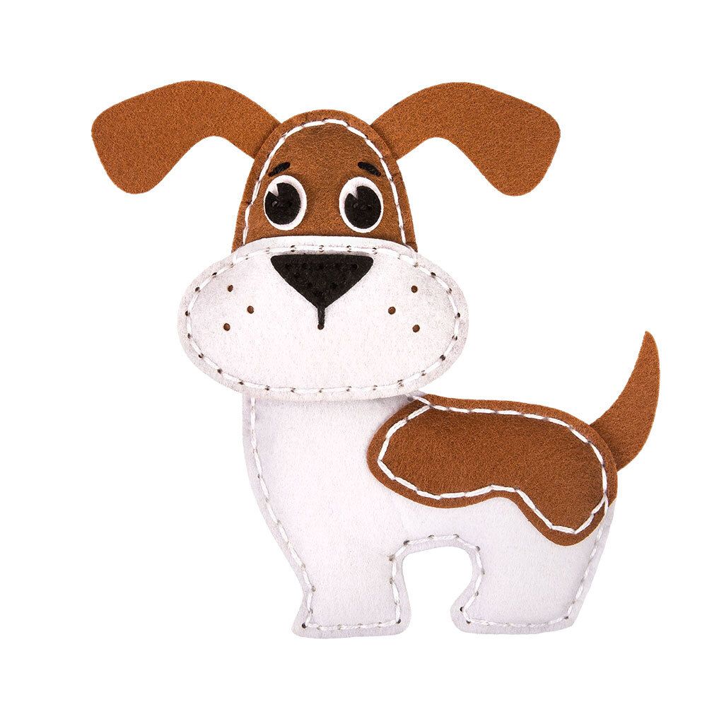 Набор для шитья игрушки Щенок 15 см, Miadolla KD-0257