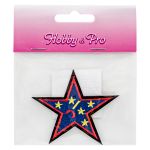 Термоаппликация "Синяя звезда", 6.9х6.3см