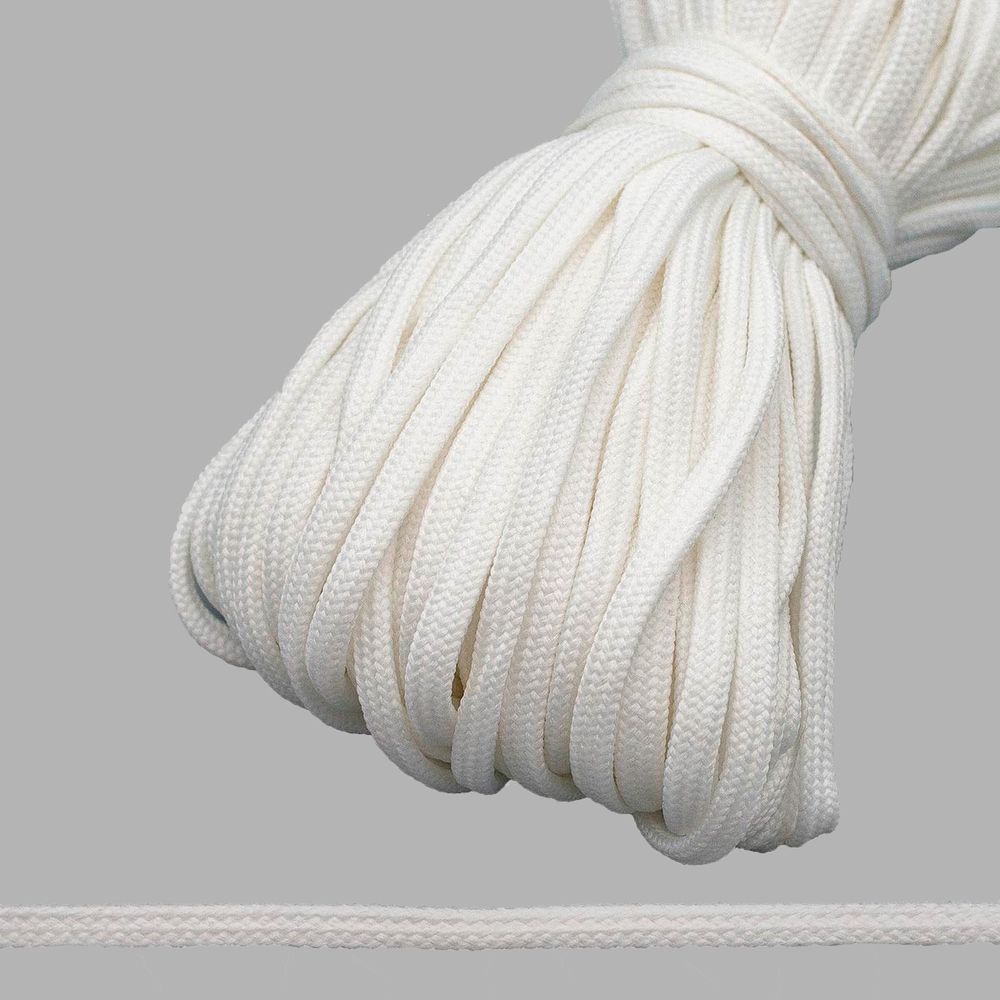 Шнур плетеный 8.0 мм / 100 метров, 003 белый