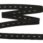 Резинка перфорированная 21.0 мм / 30 метров, вязаная, черный