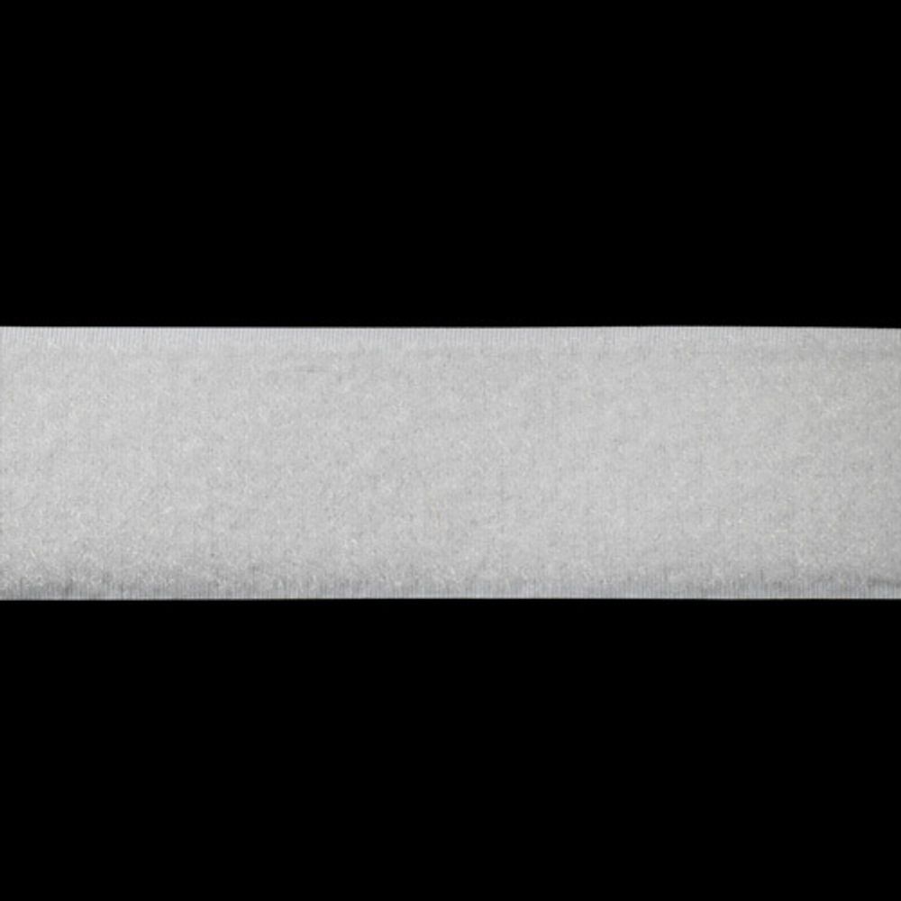 Лента контактная липучка (велкро) пришивная 38 мм / 25 метров, белый, /петля/, кач.&quot;A&quot;