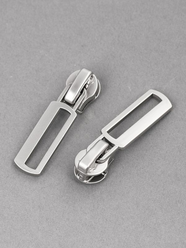 Слайдер (замок) для молнии спираль Т5 (5 мм), автомат, F17, цв.матовый никель, уп.10 шт, Mzipp