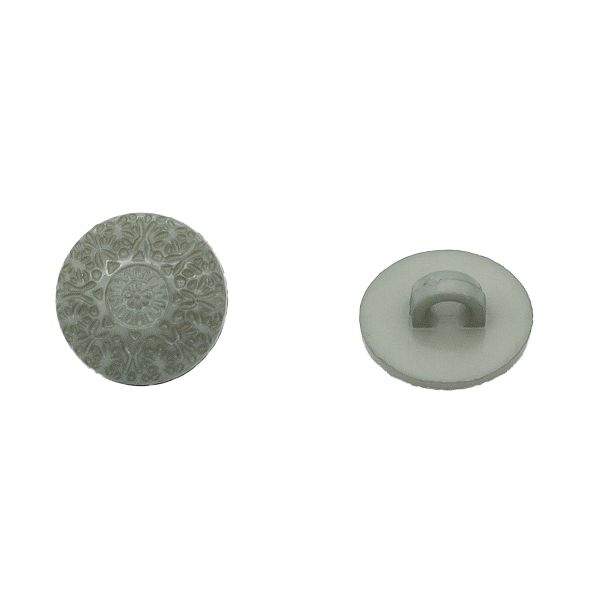 Пуговица на ножке 15мм 24 шт (17-1501 серый), 57092