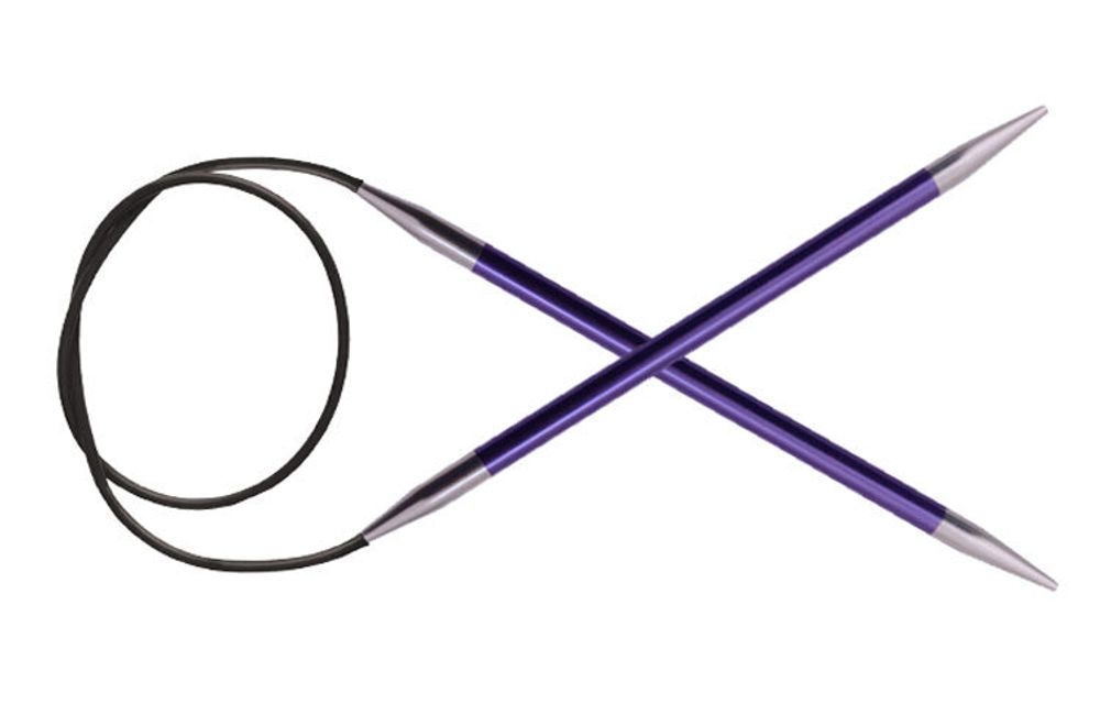 Спицы круговые Knit Pro Zing 7 мм / 60 см, алюминий, аметистовый, 47105
