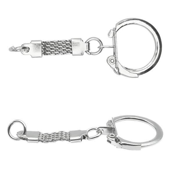 Кольцо для ключей и брелоков ⌀18 мм, никель, 5AS-095, 20 шт