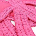 Термоаппликация Бант, 60х57мм 10 шт (ярко-розовый), 12786