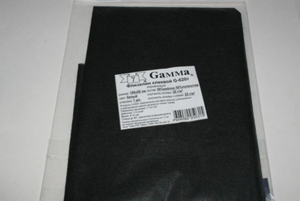 Флизелин клеевой точечный 25±2 г/м², (5 шт по 100х50 см), белый, Gamma G-620t