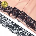 Кружево гипюр (плетёное) 60 мм, 2502 цв.B4815 т.синий уп.13.7м, Kruzhevo