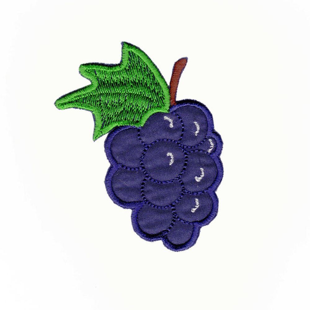 Термоаппликация Виноград, 55х73мм (10 шт) (синий), 7021