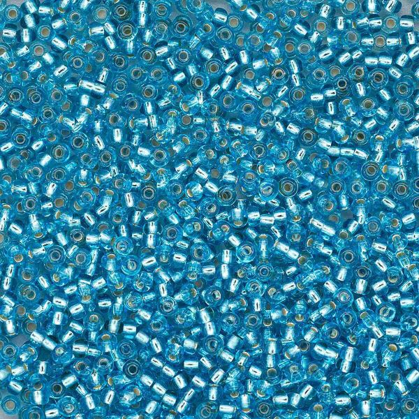 Бисер Preciosa прозрачный, серебряный центр 10/0 (2.3 мм), 100 г (5х20 г), цв. 67010