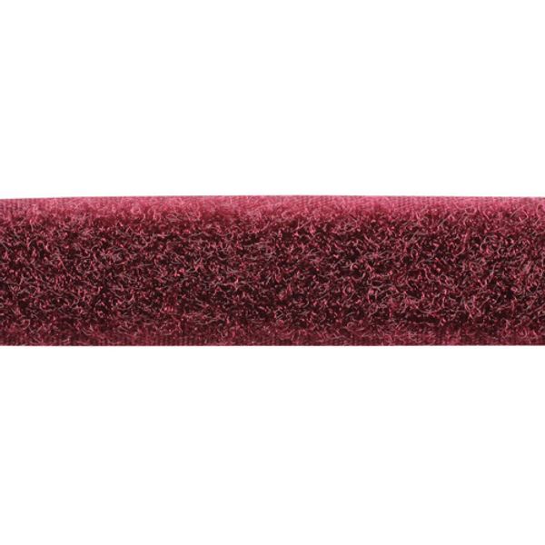 Лента контактная липучка (велкро) пришивная 20 мм / 25 метров, 43 бордо, /петля/, кач.