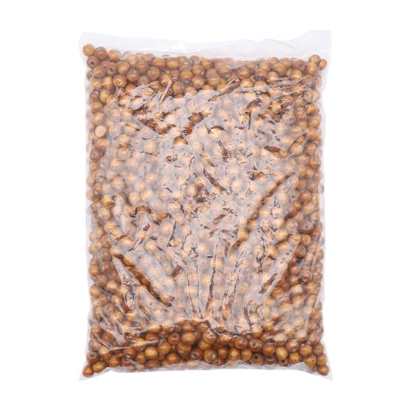 Бусины дерево ⌀10 мм, 500 гр (коричневый), (7704355)