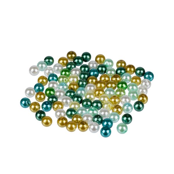 Бусины пластик ⌀6 мм, 100±2 г (10х10±0.2 г), №07 ассорти, Zlatka PB-1