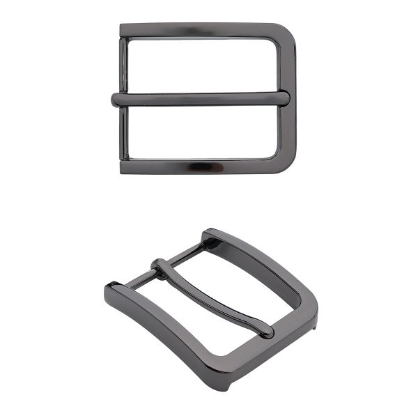 Пряжка ременная металл 35 мм, Nickel, 3 шт