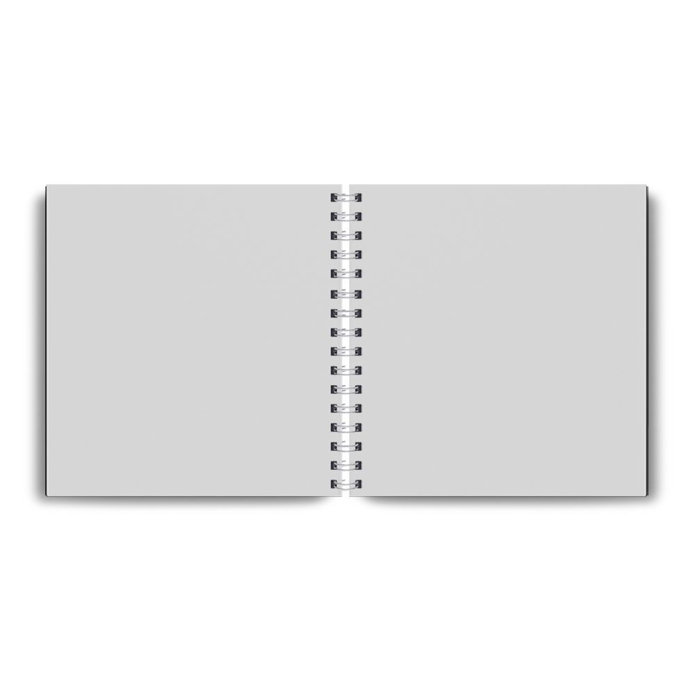 Артбук (Скетчбук), блок белый, жесткая подложка, 200 г/м², 205х205 мм, на гребне 30 л. 2 шт, Лесная грация 01609, Светоч А230