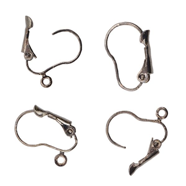 Швензы с французским замком 14х10 мм, 2 пары, т.никель