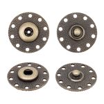 Кнопка пришивная металл ⌀25.0 мм, металл, OB, уп.10 шт