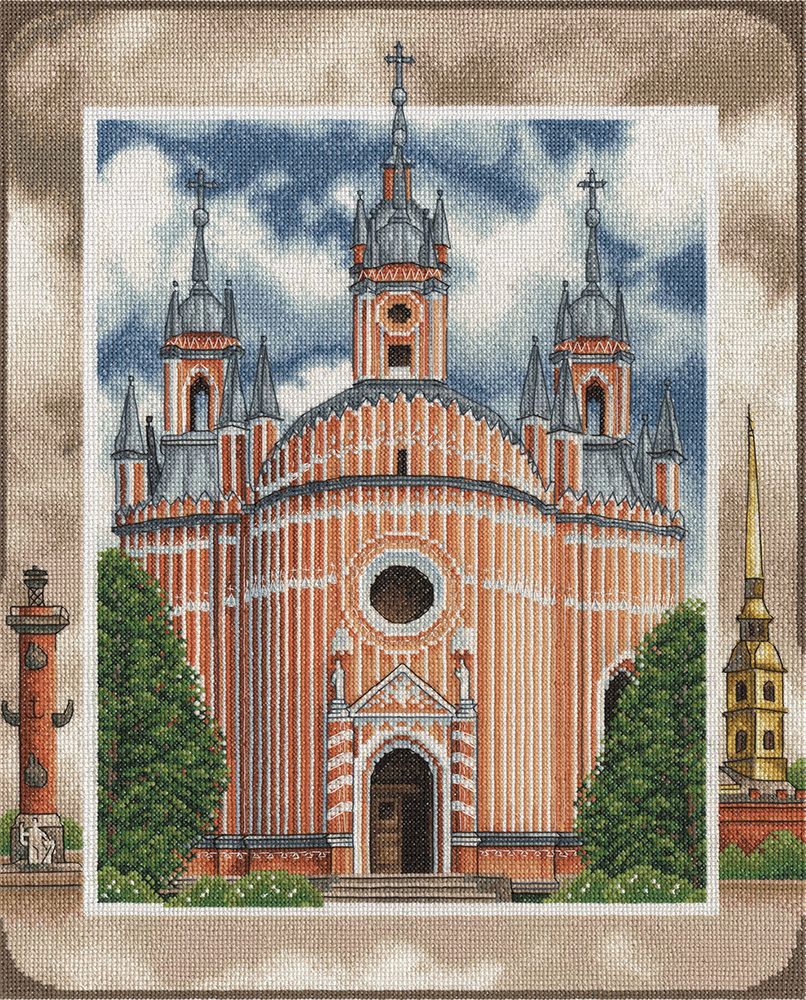 Panna, Чесменская церковь в Санкт-Петербурге, 33х40 см