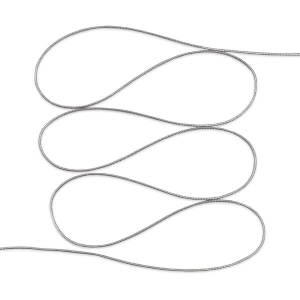 Шнур металлизированный ⌀2.0 мм / 100 метров, 0371-1200 серебро