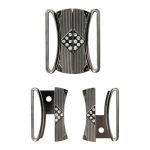 Пряжка ременная металл 40 мм (чер.никель), 4 шт