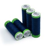Нитки для тонких тканей Gutermann Extra Fine 150, 200м, 310 т.чернильный, 5 катушек