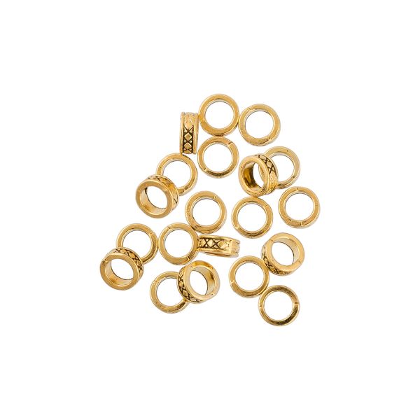 Рондели 8 мм, 20 шт, 02 под золото, Zlatka MRR-05