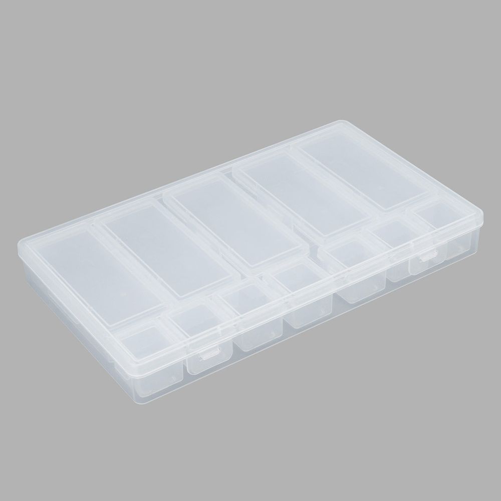 Контейнер для хранения мелочей 25х15х3.1 см, 12 штук ассорти в боксе