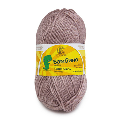 Пряжа Камтекс Бамбино / уп.10 мот. по 50 г, 150 м, 231 жемчужная роза