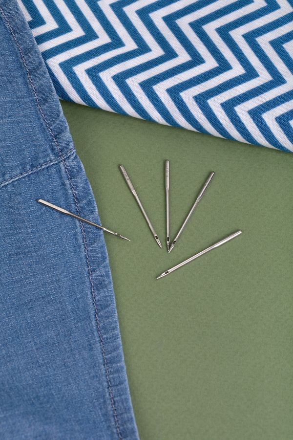 Иглы для швейных машин для джинсы 130/705 H, №130, 5 игл, М, Gamma NJ №130