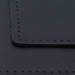 Заплатки пришивные из кожи, квадрат 8см с перфорацией, 2 шт, 100% кожа, 05 темно-синий, 9122