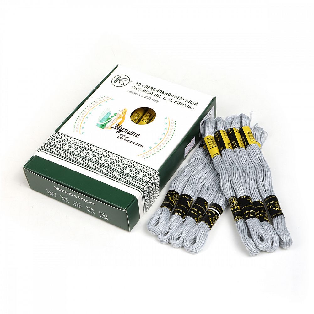 Мулине ПНК им.Кирова цв.7201 серый 24х8м С-Пб