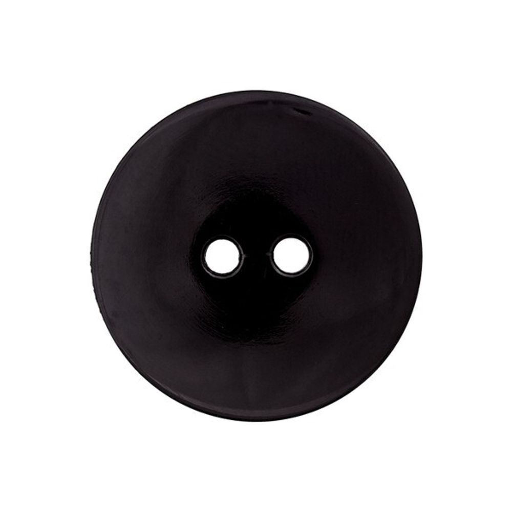 Пуговицы 2 прокола 18мм, пластик, черный, Union Knopf by Prym, U0023289018008001-30, 1 шт