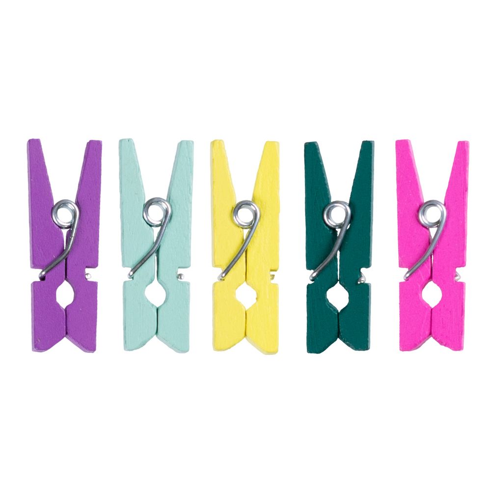 Прищепки декоративные 2.5 см, 125 шт, 08 В расцвете, Mr.Painter DKN-04