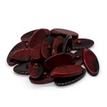 Пуговицы на ножке 72L (46мм), пластик, 3.01-416-46 черно-красный, 20 шт