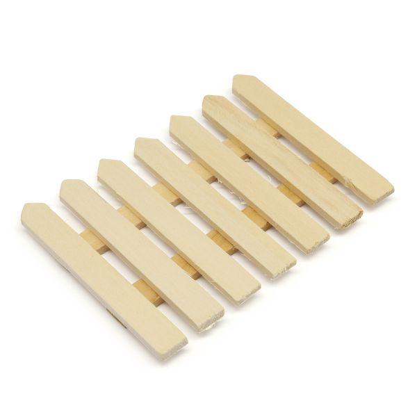 Заготовка из дерева Забор, 6,2х9х0,6см, уп.1 шт