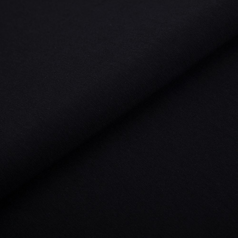 Кулирка 150±5 г/м², 40/1 Comp.Penye FULL LYC, 170 см / 10 метров, 124 черный/black, Gamma GCM