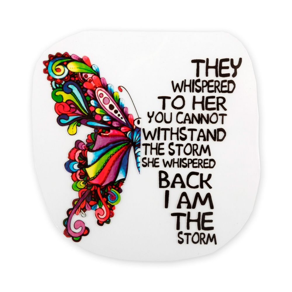 Термотрансфер M №01, 1 шт, M-018 бабочка 11.4х11 см, Gamma "M" №01