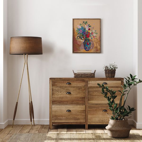 Набор для вышивания нитками Panna, Золотая серия, Букет цветов, 31х39 см