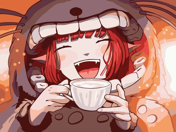 Картина по номерам Фрея PKZ/PM-072, Девочка в кигуруми, (на картоне) 40х30 см