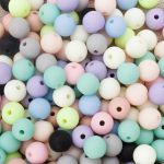 Бусины пластик ⌀8 мм, 50 г, микс цвета, матовые, круглые, Astra&Craft (микс), 1AL139-2