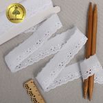 Кружево шитьё 30 мм, ТСВ-20S19, цв.001 белый, уп.13.71м, Kruzhevo
