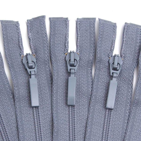 Молния спираль (витая) Arta Т5 (5 мм) 1 зам., разъем., 60 см, цв. 243 серый, уп.5 шт