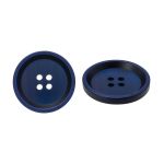 Пуговица 4 прокола 40L = 25 мм, пластик, col.D василек, CN2868, 36 шт